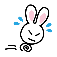 [LINEスタンプ] 白うさぎのひらがなトーク fetchpriority=high