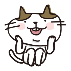 [LINEスタンプ] 歯が出てるねこ 
