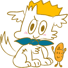 [LINEスタンプ] 天使犬 シロ 