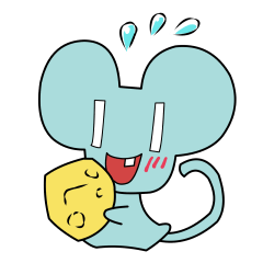 [LINEスタンプ] おいそぎマウス "CHUU" 