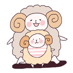 [LINEスタンプ] めえたんとめえこ 