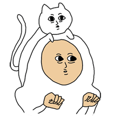 [LINEスタンプ] 白いタイツ 