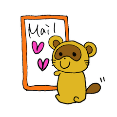 [LINEスタンプ] かわいいたぬきの日常 