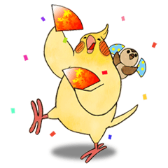 [LINEスタンプ] オカメインコ Qやんと仲間たち2！ 