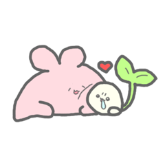 [LINEスタンプ] もちうさすたんぷ。 