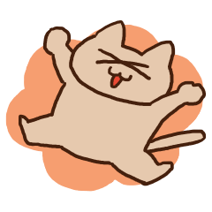 [LINEスタンプ] リアクション豊かなネコ 