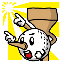 [LINEスタンプ] ウッディー君とティーボ君のゴルフな生活 