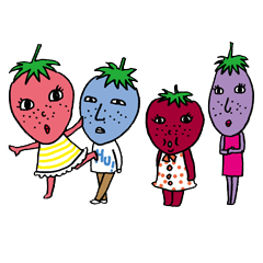 [LINEスタンプ] いちごフレンズ 