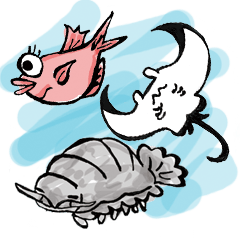 [LINEスタンプ] 海の仲間達 