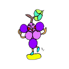 [LINEスタンプ] ぶどうちゃんの一言 