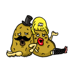 [LINEスタンプ] 男爵ポテトとメークイーン 