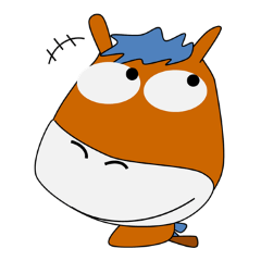 [LINEスタンプ] ウォーキングうまの一日 