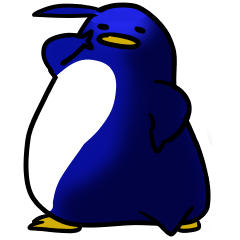 [LINEスタンプ] 呑気なペンギンぽい生き物 