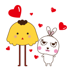 [LINEスタンプ] 可哀想なさぎと長い足の鶏 