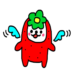 [LINEスタンプ] いちごの妖精 いち子ちゃん