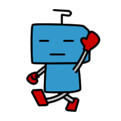 [LINEスタンプ] 青いロボの日常 