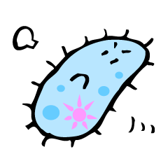 [LINEスタンプ] ゾウリムシくんとミドリムシちゃん 