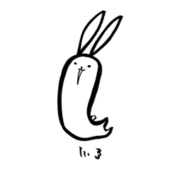 [LINEスタンプ] 胴長うさぎ。 