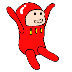[LINEスタンプ] 赤い体のだるちゃんとだるくん 