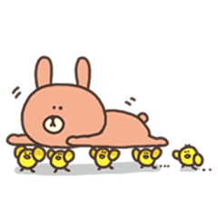 [LINEスタンプ] うさことぴよこ達。 fetchpriority=high