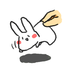 [LINEスタンプ] うさぎ、うさ。 