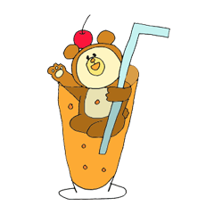[LINEスタンプ] ドリンくま 