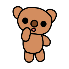 [LINEスタンプ] くまのくーぴー 