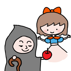 [LINEスタンプ] ミキオレンジの白雪姫で日常会話 