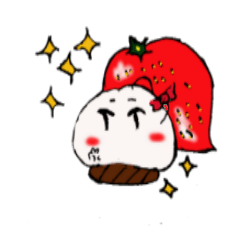 [LINEスタンプ] 苺大福ちゃん 