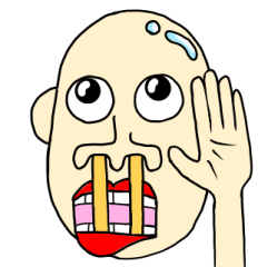 [LINEスタンプ] おてもと君 