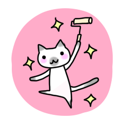 [LINEスタンプ] 掃除・断捨離ねこスタンプ fetchpriority=high