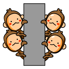 [LINEスタンプ] おさるのちーたくん 