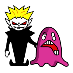 [LINEスタンプ] グロブとキッド 