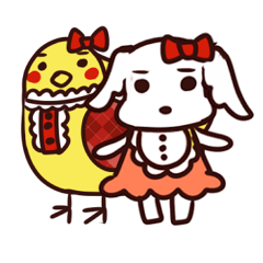 [LINEスタンプ] きぃちゃん＆ポロン 