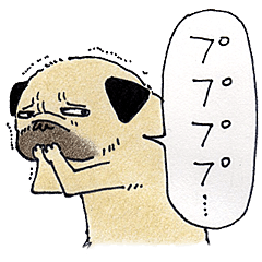 [LINEスタンプ] ブサかわパグ▼・谷・▼ 