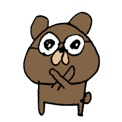 [LINEスタンプ] やる気のない可愛いくまぴー 