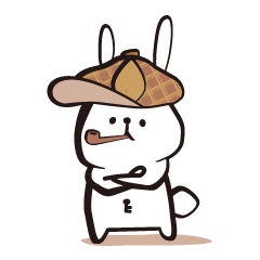 [LINEスタンプ] 探偵うさぎ 