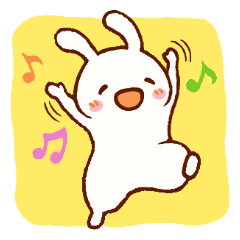 [LINEスタンプ] おちゃらけうさぎ・タムタムくん 