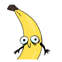 [LINEスタンプ] Awkward Banana 