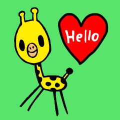 [LINEスタンプ] きりんさんスタンプ 