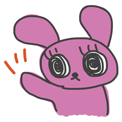 [LINEスタンプ] ぴんくうさぎちゃん fetchpriority=high