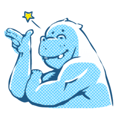 [LINEスタンプ] ムキムキどうぶつえん 