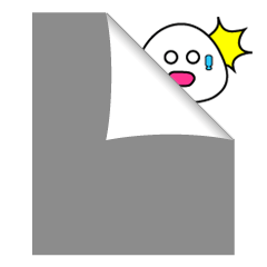 [LINEスタンプ] しろキノコ！変幻自在！ 