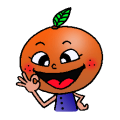 [LINEスタンプ] 気まぐれちびっ子ミカン 