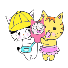 [LINEスタンプ] 3にゃんこ ママ編 
