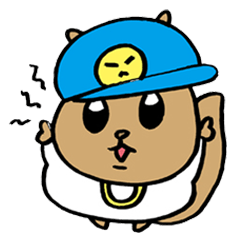 [LINEスタンプ] リスヒップホップ日常イライラップ 
