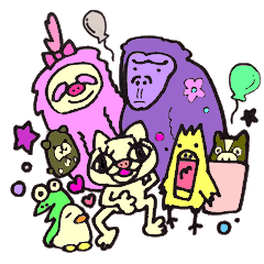 [LINEスタンプ] おもしろどうぶつえん 
