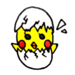 [LINEスタンプ] 手書きヒヨコ 
