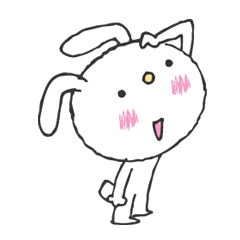 [LINEスタンプ] うさ子とワン吉 