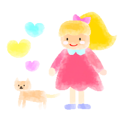 [LINEスタンプ] みーちゃんと動物たち。 